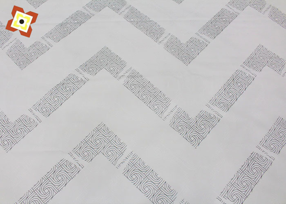 La chaîne imprimée par couleur de tissu de protecteur de matelas de Pengji de polyester a tricoté